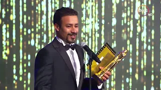 كوميديا احمد داوود وهو بيسلم ريهام عبد الغفور جائز افضل ممثل دور تاني  aca 2018