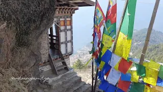 Dokhachu Goenpa, seat of Akajati Chapcha, Chukha.     #nature #bhutan #bbcearth #ancienthistory