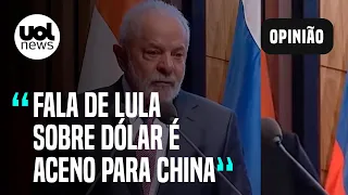 Fala de Lula sobre dólar contraria EUA, mas presidente vê medida como necessária, diz Mônica Bergamo