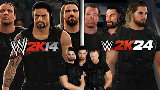 WWE 2K24 - The Shield Entrance Evolution in WWE Games (WWE 2K14 To WWE 2K24)