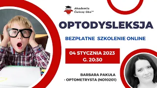 Optodysleksja - bezpłatne szkolenie online