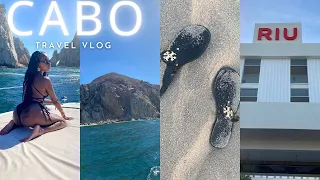 CABO VLOG | My Birthday Trip + excursions + yacht + resort + riu baja california