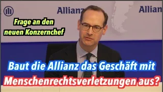 Der Allianz-Konzern & Menschenrechtsverletzungen: CEO antwortet