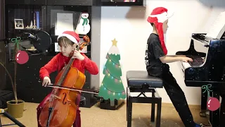We Wish You A Merry Christmas, Vocal, Cello, Piano (Luisa (8) & Leo (9))