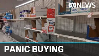 Bizarre coronavirus reactions lead to empty shelves | ABC News