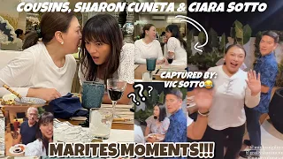 MARITES MOMENTS NG MAG PINSAN SHARON CUNETA AT CIARA SOTTO NAKUHANAN NI VIC SOTTO