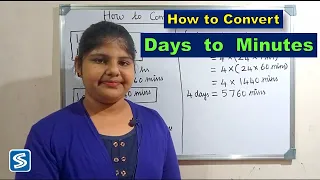 How to convert Days  into  Minutes | Days to Minutes | Conversion of days to minutes