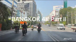 Bangkok 4k Drive part 2 @ bangkok Downtown to Central World.