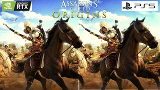 Assassin's Creed Origins PS5 vs PC RTX3070 i7-10700K | Nextgen 60fps Patch Comparison