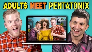 ADULTS REACT TO (AND MEET!) PENTATONIX