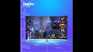 Монитор Белый Teefy 2k 240Hz Изогнутый. В магазине Ozon