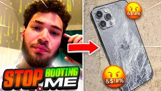 Adin gets trolled on IG Live after getting BOOTED OFFLINE... *BREAKS PHONE*