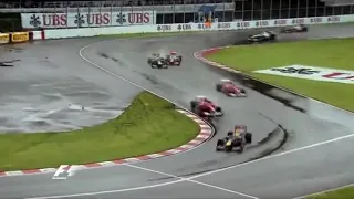 F1 2011 Canada Hamilton Spins Webber