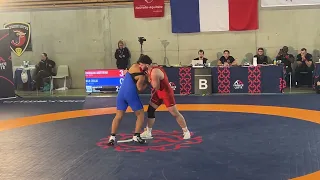 HAIKARAM ARUTUNIAN CHAMPION DE FRANCE LUTTE GRÉCO-ROMAINE -91  KG U17 / 24-25 février 2024 3èm FINAL