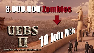 Can 10 John Wick units defeat 3 Million Zombies | Ultimate Epic Battle Simulator 2