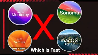 macOS Sonoma Vs Monterey Vs Ventura Vs Big Sure | macOS Speed Test #macos_sonoma