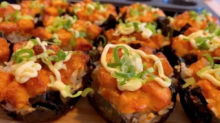 Salmon sushi cups | Viral baked sushi |Impress your guests with this single #recipe #sushi #ciaosara