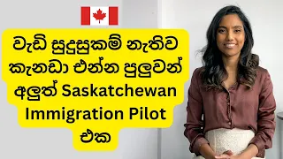 අඩු සුදුසුකම් වලින් කැනඩා එන්න අලුත් Saskatchewan Immigration Pilot| intermediate low skilled jobs