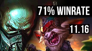 URGOT vs KLED (TOP) | 71% winrate, 9/2/13 | BR Grandmaster | v11.16