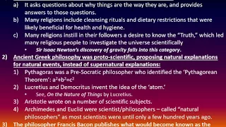 Philosophy Lecture Series, Video 6: Natural Philosophy to Science, & the Big Bang