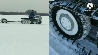 Гусеничный вездеход "Бодунец".В работе.