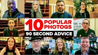 10 TOP PHOTOGRAPHERS: 3 question challenge. 90 secs. each