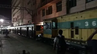 End of an era-- Last 1500V DC traction EMU leaving Mumbai CSMT