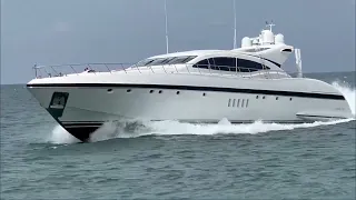 Giant yachts cruise down Haulover inlet!