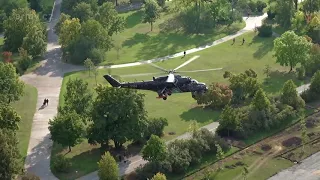 Armádní vrtulníky nad Prahou