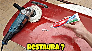 Pasta de Dente Restaura Pintura ?