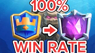 100% WIN RATE WITH BEST GOLEM PUMP DECK IN CLASH ROYALE 🏆