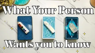 What They Want You To Know🤔💌🤯💋🥰Pick a Card Love Tarot Reading✨