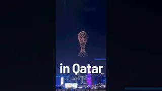 Qatar dron show world cup #qatar #fifa #shorts #youtubeshorts #viral