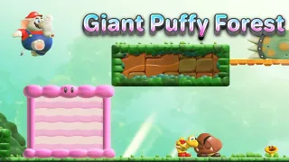 Super Mario Bros. Wonder Custom Level Giant Puffy Forest