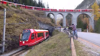 Weltrekordversuch der Rhätischen Bahn auf der UNESCO Welterbe-Strecke | Eisenbahn-Romantik