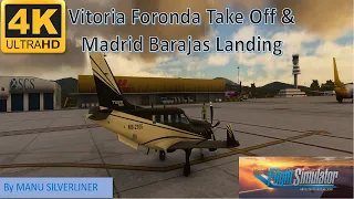 FS2020  -  Vitoria Foronda (LEVT) Take Off  and Madrid Barajas (LEMD) Landing with TBM 930