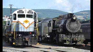 Sunday at Steamtown | Steam, Diesel, and Trolley Action in the Electric City