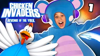 Chicken Invaders 3: Christmas Edition EP1 | Mother Goose Club Let's Play