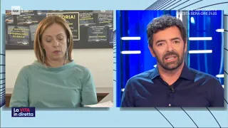 Giorgia Meloni interviene a "La vita in diretta" su Rai uno. Da non perdere!