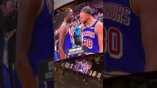 Steph Curry breaks NBA record for career 3-pointers - crowd view at MSG