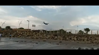 Plane landing on patenga sea beach | @shorts