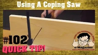 Why are coping saws so hard to use?