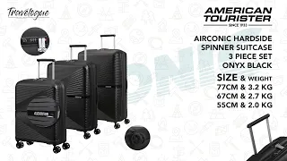 American Tourister Airconic Set of 3 | Light weight Spinner Suitcase | #Black | #Unboxing