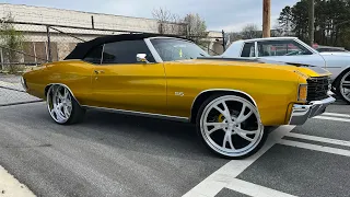 Kandy Gold 1972 Chevrolet Chevelle  SS Convertible on 24’s