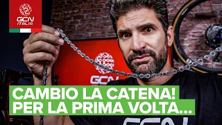 Cambiare la catena della bici per la prima volta.