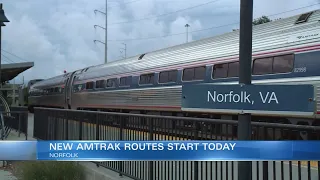 New Amtrak routes start Monday in Norfolk