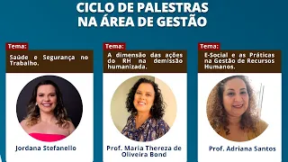 Ciclo de Palestras na  Àrea de Gestão