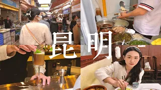 粤语Vlog【昆明】 吃最地道的小吃，喝最好喝的酒｜豆花米线｜木姜子鸡脚｜本地市场好好逛逛｜石屏会馆 | Manty