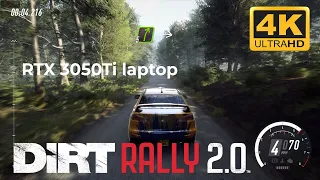 🏎️DIRT RALLY 2.0🏎️❕ASUS TUF❕RTX 3050Ti laptop ❕❕1080p vs. 4K ❕❕ IS IT PLAYABLE IN 4K ❓❓Game Test 🎮🎮