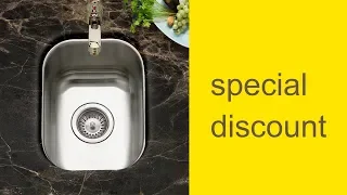 Houzer CS-1307-1 Club Series Undermount Small Bar/ Prep Sink- special discount